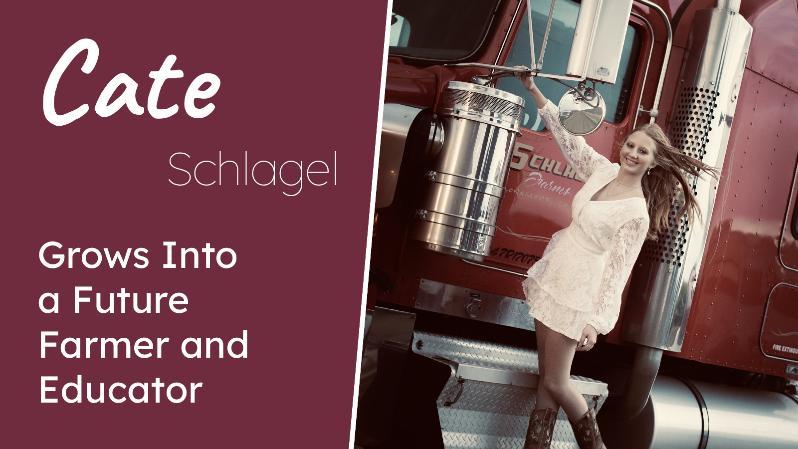 Cate Schlagel Grows Into a Future Farmer and Educator